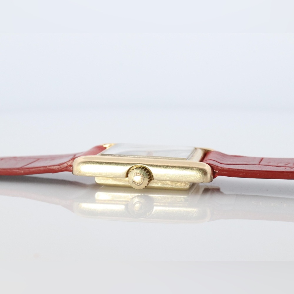 RARE 14K Tiffany & Co. x Omega Tank Vintage 1970’s Watch Omega 1100 17j Movement - Picture 4 of 10